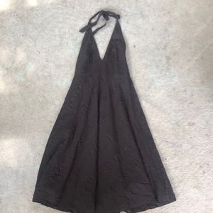 Brown J Crew Tie Dress